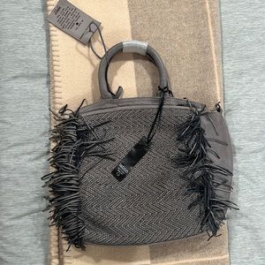 Latico- Italian leather handbag with top handle or crossbody/shoulder strap